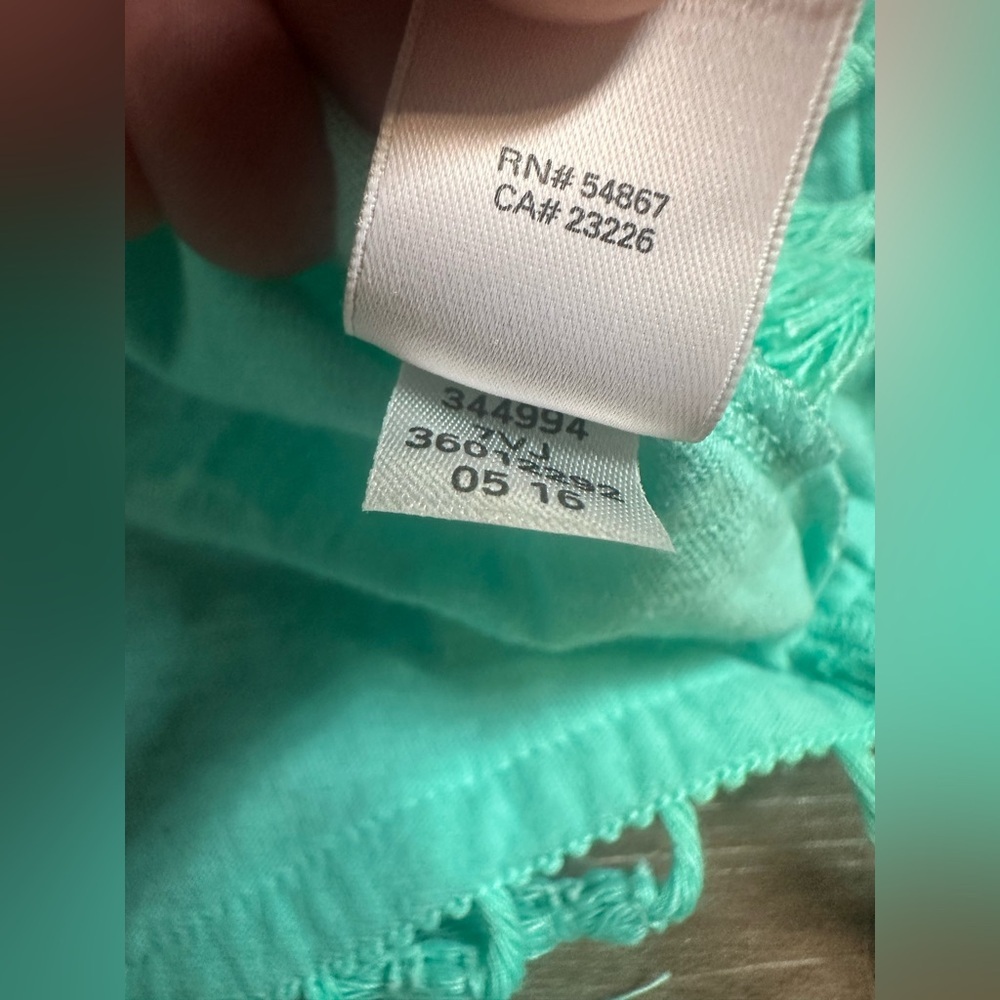 Victoria’s Secret Teal Tassel Hem Tank Top Women’s Medium Boho Flowy Cami - Picture 7 of 12